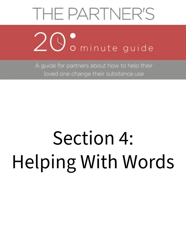 20 Minute Partner Guide - Section 4: Helping With Words